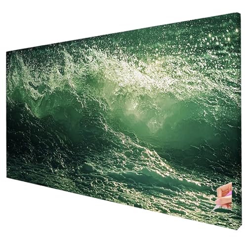 Diamond Painting Meer 250x100cm Diamond Painting Erwachsene Groß XXL Welle Set DIY Diamant Malerei Kreativ Set für Erwachsene 5D Diamant Kunst Stickerei für Geschenke für Frauen Halloween Deko R-72 von Yarqzhng