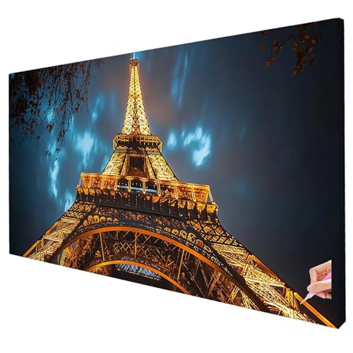 Diamond Painting Paris 250x100cm Diamond Painting Erwachsene Groß XXL Turm Set DIY Diamant Malerei Kreativ Set für Erwachsene 5D Diamant Kunst Stickerei für Geschenke für Frauen Halloween Deko W-87 von Yarqzhng