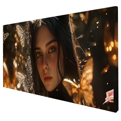 Diamond Painting Schmetterling Diamond Painting XXL 250x100cm 5D Anime Diamant Kunst Malerei Set Basteln Erwachsene Anfänger DIY Diamant Stickerei Kreuzstich Set für Deko Wohnzimmer Geschenke X-01 von Yarqzhng