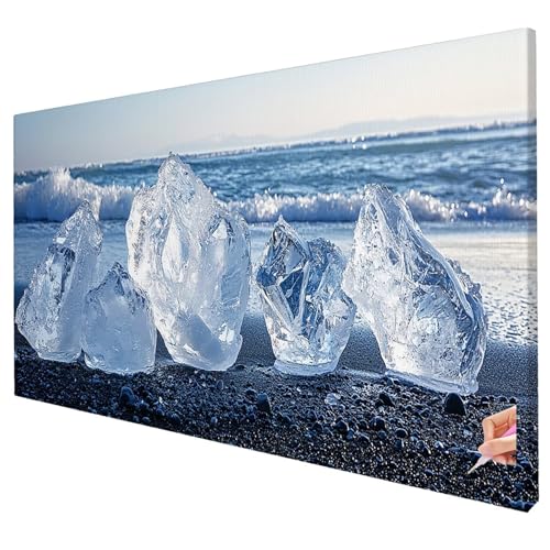 Diamond Painting Strand 130x50cm Diamond Painting Erwachsene Groß XXL Modern Set DIY Diamant Malerei Kreativ Set für Erwachsene 5D Diamant Kunst Stickerei für Geschenke für Frauen Halloween Deko S-21 von Yarqzhng