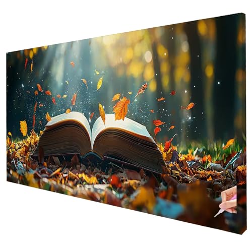 Diamond Painting Wald 250x100cm Diamond Painting Erwachsene Groß XXL Blatt Set DIY Diamant Malerei Kreativ Set für Erwachsene 5D Diamant Kunst Stickerei für Geschenke für Frauen Halloween Deko W-72 von Yarqzhng