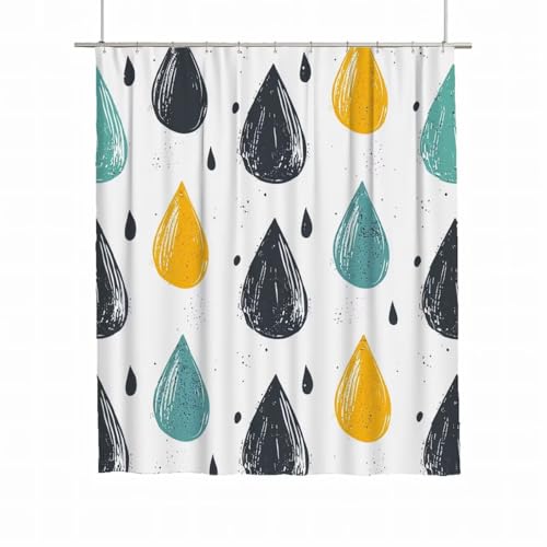 Duschvorhang 180x200 Duschvorhang Weiß Duschrollo für Badewanne Beschwerter Saum Wasserdicht Polyester Stoff Waschbar Duschvorhänge Raindrop Shower Curtains mit 12 Haken für Badewanne Badezimmer A-31 Duschvorhang 180x200 Duschvorhang Weiß Duschrollo für Badewanne Beschwerter Saum Wasserdicht Polyester Stoff Waschbar Duschvorhänge Raindrop Shower Curtains mit 12 Haken für Badewanne Badezimmer A-31 von Yarqzhng