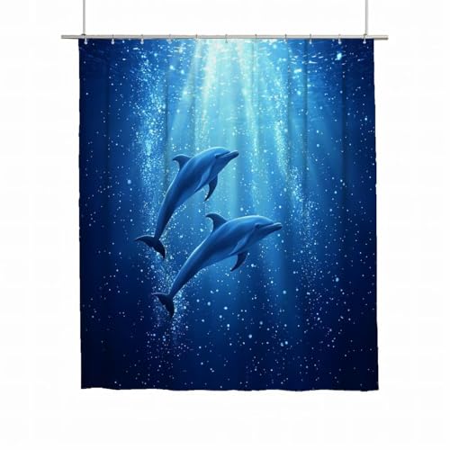 Duschvorhang 200x200 Duschvorhang Meer Duschrollo für Badewanne Beschwerter Saum Wasserdicht Polyester Stoff Waschbar Duschvorhänge Delphin Shower Curtains mit 12 Haken für Badewanne Badezimmer A-63 Duschvorhang 200x200 Duschvorhang Meer Duschrollo für Badewanne Beschwerter Saum Wasserdicht Polyester Stoff Waschbar Duschvorhänge Delphin Shower Curtains mit 12 Haken für Badewanne Badezimmer A-63 von Yarqzhng
