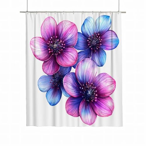 Duschvorhang Blumen Duschvorhang 180x220 Duschrollo Hell Wasserdicht Duschrollo für Badewanne Waschbar Polyester Duschvorhänge Beschwerter Saum Shower Curtain mit 12 Haken Geschenke für Frauen A-78 Duschvorhang Blumen Duschvorhang 180x220 Duschrollo Hell Wasserdicht Duschrollo für Badewanne Waschbar Polyester Duschvorhänge Beschwerter Saum Shower Curtain mit 12 Haken Geschenke für Frauen A-78 von Yarqzhng
