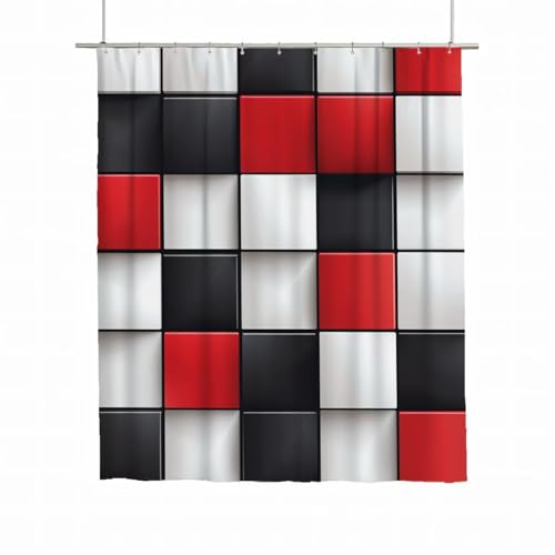 Duschvorhang Gitter Duschvorhang 180x200 Duschrollo Vintage Wasserdicht Duschrollo für Badewanne Waschbar Polyester Duschvorhänge Beschwerter Saum Shower Curtain mit 12 Haken Geschenke für Frauen A-44 Duschvorhang Gitter Duschvorhang 180x200 Duschrollo Vintage Wasserdicht Duschrollo für Badewanne Waschbar Polyester Duschvorhänge Beschwerter Saum Shower Curtain mit 12 Haken Geschenke für Frauen A-44 von Yarqzhng