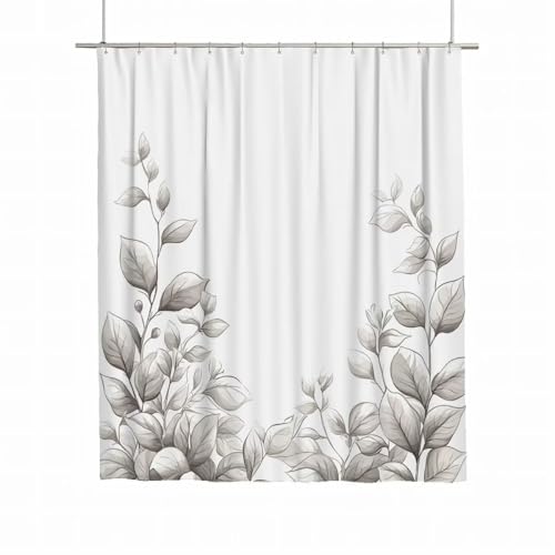 Duschvorhang Weiß Duschvorhang 180x220 Duschrollo Einfach Wasserdicht Duschrollo für Badewanne Waschbar Polyester Duschvorhänge Beschwerter Saum Shower Curtain mit 12 Haken Geschenke für Frauen A-46 Duschvorhang Weiß Duschvorhang 180x220 Duschrollo Einfach Wasserdicht Duschrollo für Badewanne Waschbar Polyester Duschvorhänge Beschwerter Saum Shower Curtain mit 12 Haken Geschenke für Frauen A-46 von Yarqzhng