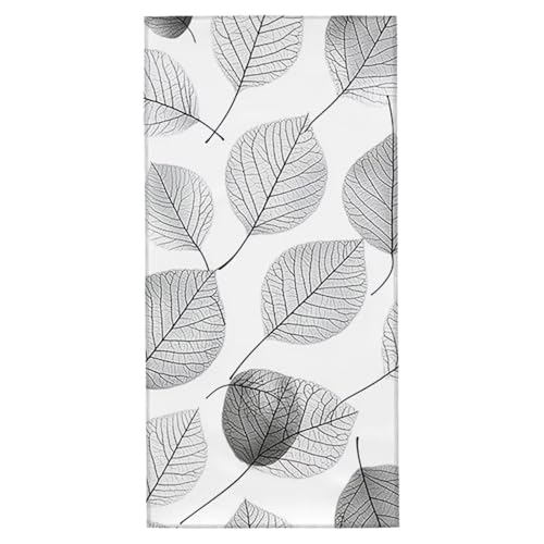 Strandtuch BläTter Mikrofaser Strandtuch XXL 100x220 cm Fitness Handtuch Schnelltrocknendes Badehandtuch Groß Strandhandtuch Sandfrei Leichtes Reisehandtuch Saunatuch für Strand Urlaub (Einfach) W-9 von Yarqzhng
