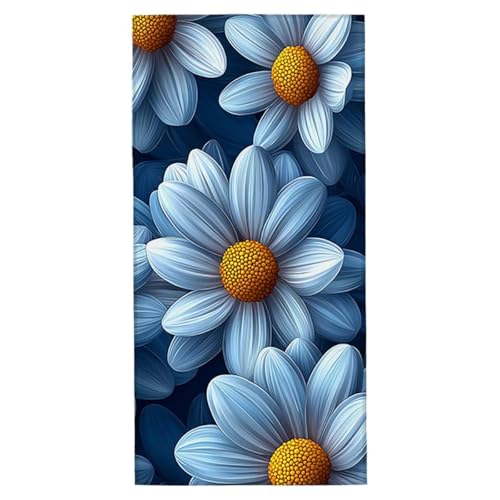Strandtuch Blume Mikrofaser Strandtuch XXL 80x160 cm Fitness Handtuch Schnelltrocknendes Badehandtuch Groß Strandhandtuch Sandfrei Leichtes Reisehandtuch Saunatuch für Strand Urlaub (Idyllisch) B-4 von Yarqzhng