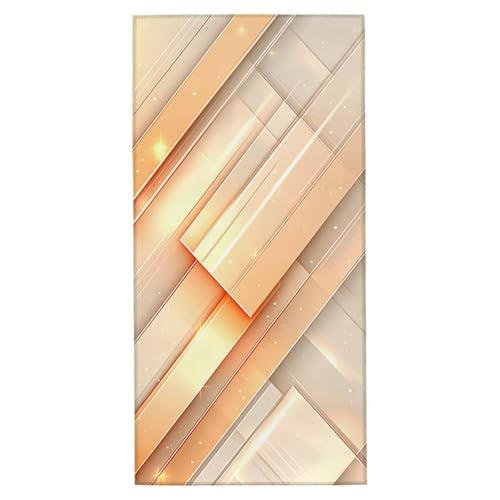 Strandtuch XXL 100x220 cm Mikrofaser Handtuch Sandfrei Strandtuch Nordisch Saunahandtuch Schnelltrocknendes Badetuch Leichtes Strandhandtuch Strandkleid Damen Herren Sporthandtuch für Reise (Mode) O-1 von Yarqzhng
