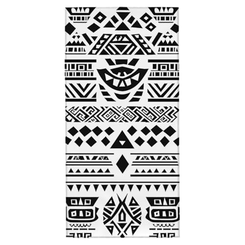Strandtuch XXL 100x220 cm Mikrofaser Handtuch Sandfrei Strandtuch Weiß Saunahandtuch Schnelltrocknendes Badetuch Leichtes Strandhandtuch Strandkleid Damen Herren Sporthandtuch für Reise (Marokko) K-1 von Yarqzhng
