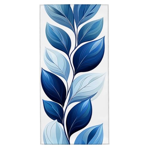 Strandtuch XXL 75x150 cm Mikrofaser Handtuch Sandfrei Strandtuch Weiß Saunahandtuch Schnelltrocknendes Badetuch Leichtes Strandhandtuch Strandkleid Damen Herren Sporthandtuch für Reise (Anlage) J-0 von Yarqzhng