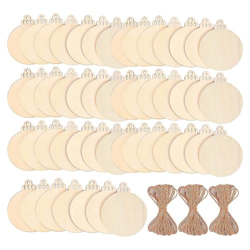 Yarryuter 120 Stück Holzscheiben, 8,9 cm, Weihnachtsschmuck Aus zum Selbermachen, Unvollendete, Vorgebohrte Holzkreise zum Basteln Von Tafelaufsätzen Yarryuter 120 Stück Holzscheiben, 8,9 cm, Weihnachtsschmuck Aus zum Selbermachen, Unvollendete, Vorgebohrte Holzkreise zum Basteln Von Tafelaufsätzen von Yarryuter