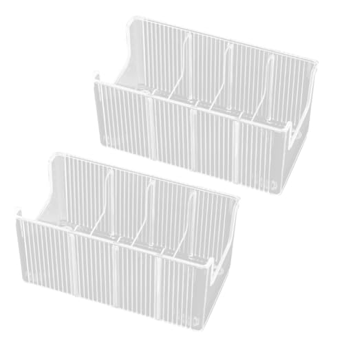 Yarryuter 2-Pack-Acrylgürtel-Organizer 8 Abnehmbare Kompartimente für Krawatten, Schmuck für Schrank und Schubladenorganisation von Yarryuter