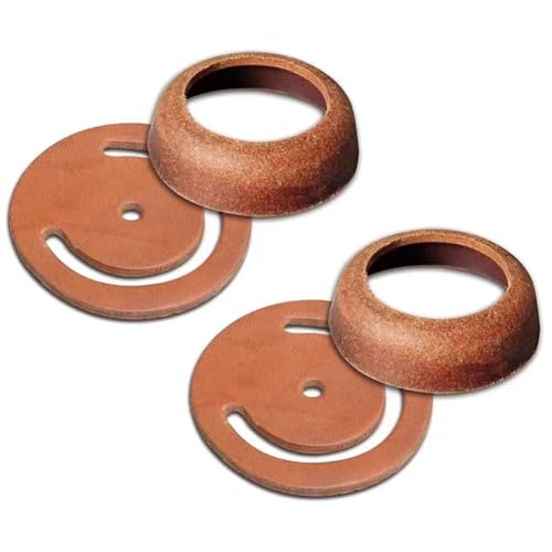 Yarryuter 2 Sets Lederkrug Pumpe Reparatur Kit Leder Leder -Leder -Leder - Pumpe Well Kit Wasserpumpe Zubehör für Ausgabelhandpressen von Yarryuter
