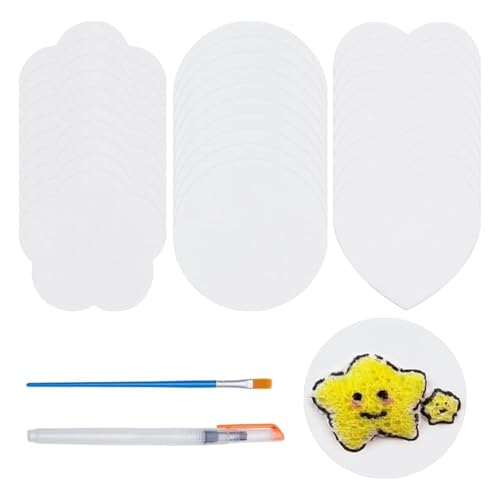 Yarryuter 30 Stück Schaumtexturpapier 3D Zeichenmagie Leinwand Schwamm mit Wasserbürste für Acrylmalerei DIY 3D Zeichnen Yarryuter 30 Stück Schaumtexturpapier 3D Zeichenmagie Leinwand Schwamm mit Wasserbürste für Acrylmalerei DIY 3D Zeichnen von Yarryuter