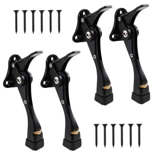 Yarryuter 4 Stück Kickdown-Türstopper 4 One-Touch Verstellbare Türstopper für die Türunterseite, Türstopper von Yarryuter
