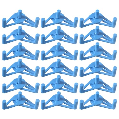 Yarryuter 50 Stück Trainingsclips zum Biegen Von Pflanzenzweigen, Gartentrainer-Clips, 360 ° Verstellbarer Halter für Stresstrainingswerkzeuge, Einfach zu Installieren, Blau von Yarryuter