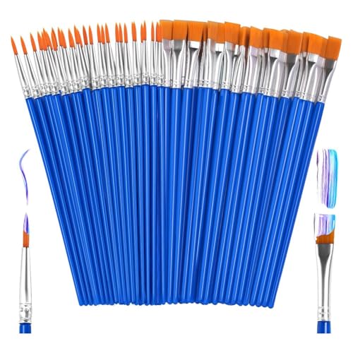 Yarryuter 50-Teiliges Pinselset, Klein, Pinsel für Kinder, Feine Pinsel, Detailpinsel für Modell, Leinwand, Gesicht Yarryuter 50-Teiliges Pinselset, Klein, Pinsel für Kinder, Feine Pinsel, Detailpinsel für Modell, Leinwand, Gesicht von Yarryuter