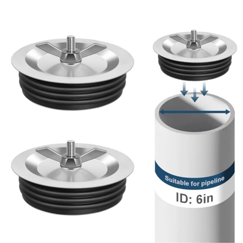 Yarryuter 6 - -Rohrabdeckung für Mechanische Steckerabflussabzugsabdeckung mit Flügelmut von Yarryuter