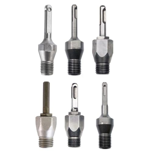 Yarryuter 6 Stück M22 Bohradapter SDS Plus Diamant-Kernbohrer Runder Verbindungsstange für Elektrobohrer-Konverter Yarryuter 6 Stück M22 Bohradapter SDS Plus Diamant-Kernbohrer Runder Verbindungsstange für Elektrobohrer-Konverter von Yarryuter