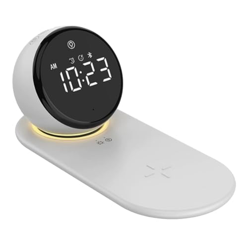 Yarryuter Clock Lights 20 Weißes Rauschen Sounds, 3-Stufig Dimmbare Touch-Tischlampe mit Snooze Yarryuter Clock Lights 20 Weißes Rauschen Sounds, 3-Stufig Dimmbare Touch-Tischlampe mit Snooze von Yarryuter