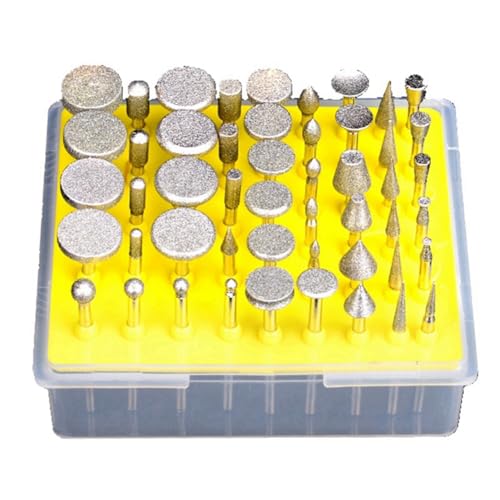 Yarryuter Diamantschleifkopf-Set, 3mm-, Schleiffeile, Diamantschleifkopf, Rotierendes Werkzeug, Metallschleifkopf, Diamantfeile Yarryuter Diamantschleifkopf-Set, 3mm-, Schleiffeile, Diamantschleifkopf, Rotierendes Werkzeug, Metallschleifkopf, Diamantfeile von Yarryuter