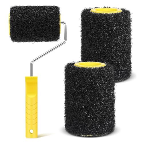 Yarryuter Drywall-Compound-Rollen-Set - Strukturbürste für Gips, Strukturierte Beschichtungen von Yarryuter