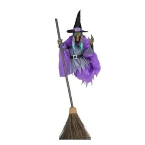 Yarryuter Halloween-Dekoration mit Besen, 1,80 M Hoch, Fliegende -Dekoration, Halloween-Dekoration Yarryuter Halloween-Dekoration mit Besen, 1,80 M Hoch, Fliegende -Dekoration, Halloween-Dekoration von Yarryuter
