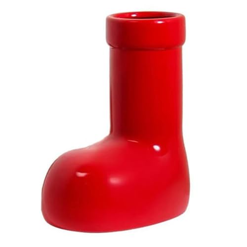 Yarryuter Moderne Rote Vase in Schuhform, Geschenk zum Valentinstag, Tischdekoration für Zuhause und die Feiertage, Perfekt für Hydrokulturbehälter mit Blumen von Yarryuter