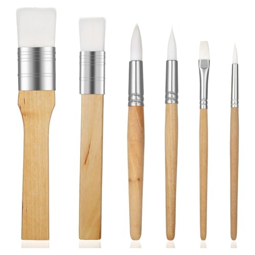 Yarryuter Pinsel-Set, 6-Teilig, Acryl-Pinsel, Pinsel für Acrylmalerei, Künstler-Pinsel, Nylon-Pinsel B Yarryuter Pinsel-Set, 6-Teilig, Acryl-Pinsel, Pinsel für Acrylmalerei, Künstler-Pinsel, Nylon-Pinsel B von Yarryuter