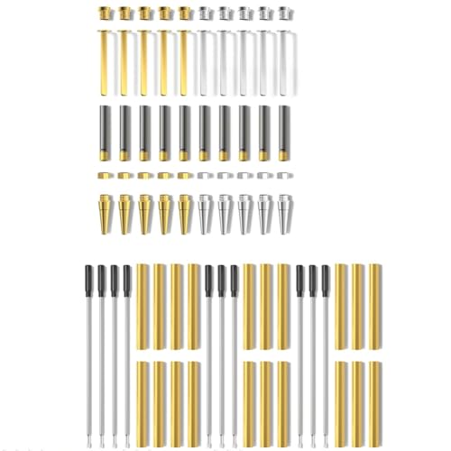Yarryuter Premium Slimline Pen Kits für Woodturning 10 Pack Twist Pen Kit Stift Drehversorgung Drehversorgung für DIY Yarryuter Premium Slimline Pen Kits für Woodturning 10 Pack Twist Pen Kit Stift Drehversorgung Drehversorgung für DIY von Yarryuter