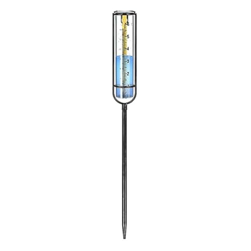 Yarryuter Regenmesser, 6-Glas-Regenmesser, Regenmesser für Den mit Pfahl, Bestbewertete Regenmesser für Den mit Pfahl (Blau), 4,7 X 43,9 cm von Yarryuter