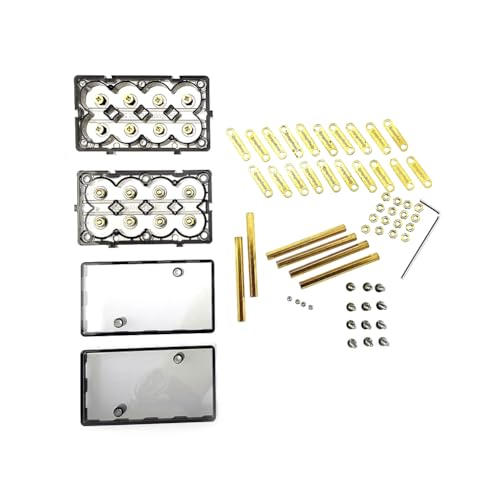 Yarryuter Schweißfreie DIY-Werkzeug Koppelbare Batteriebox Batteriehalter für 12V 24V 48V Energiespeichersysteme Unterstützung für Hohe Ströme 18650-8 Yarryuter Schweißfreie DIY-Werkzeug Koppelbare Batteriebox Batteriehalter für 12V 24V 48V Energiespeichersysteme Unterstützung für Hohe Ströme 18650-8 von Yarryuter