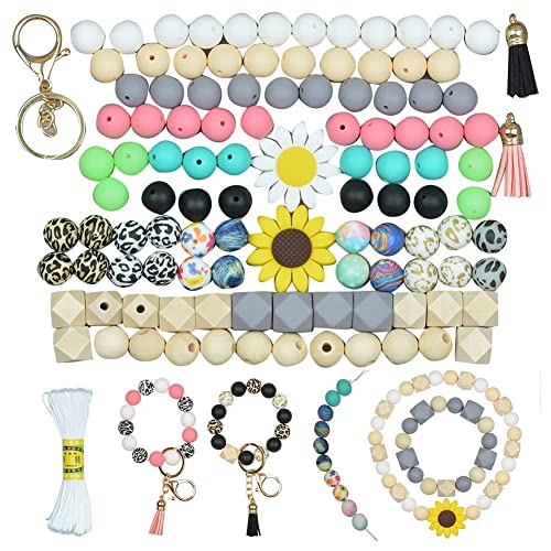 Yarryuter Silikonperlen Zur Herstellung Von SchlüSselanhäNgern, 15 Mm Sortierte Perlen in GroßEn Mengen zum Basteln Von Halsketten, ArmbäNdern Und Schmuck Yarryuter Silikonperlen Zur Herstellung Von SchlüSselanhäNgern, 15 Mm Sortierte Perlen in GroßEn Mengen zum Basteln Von Halsketten, ArmbäNdern Und Schmuck von Yarryuter