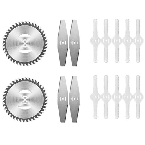 Yarryuter Stahl-Rasenmäher-Messerkopf-Sägeblatt, Universelles Elektrisches Unkraut-Kernschneider-Zubehör von Yarryuter