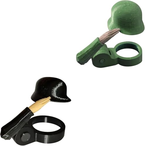 Flaschenverschlüsse mit Soldatengruß, Bierflaschenhelm, Wiederverwendbare Neuheit Dekorative Kappe, Einzigartiger Deckel, Getränke Insektenschutz, ideal für Handwerk, Party, Bars, Veteranen von Yarteim