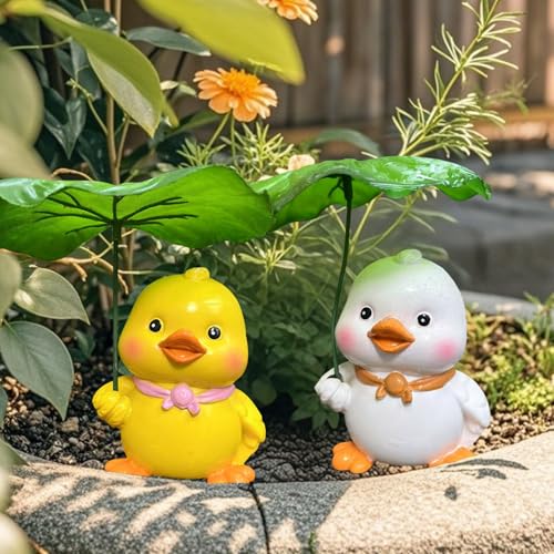Garten Deko Ente Figuren, Ente Gartendeko für Draußen Wetterfest, Gartenfiguren & Gartenstatuen, Harz Tiere Ornament Gartenfigur für Außen, Ente Statue Bauernhof Balkon Wohnzimmer Blumentopf Deko Garten Deko Ente Figuren, Ente Gartendeko für Draußen Wetterfest, Gartenfiguren & Gartenstatuen, Harz Tiere Ornament Gartenfigur für Außen, Ente Statue Bauernhof Balkon Wohnzimmer Blumentopf Deko von Yarteim