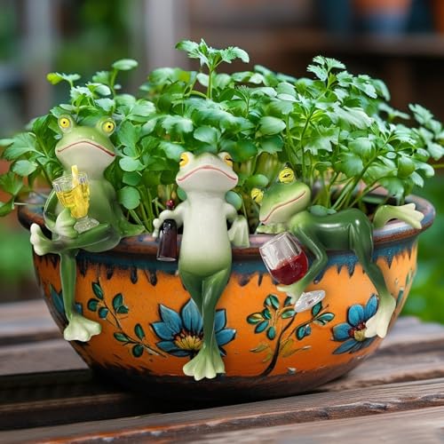 Garten Frösche Figuren,Gartendeko für draußen,Niedlichen Hängende Frösche Deko,Hängende Frosch Miniteich Deko,Tierfigur Frosch Statue Gartenfiguren für Terrasse Rasen Haus Hof,Lustige Geschenke Garten Frösche Figuren,Gartendeko für draußen,Niedlichen Hängende Frösche Deko,Hängende Frosch Miniteich Deko,Tierfigur Frosch Statue Gartenfiguren für Terrasse Rasen Haus Hof,Lustige Geschenke von Yarteim