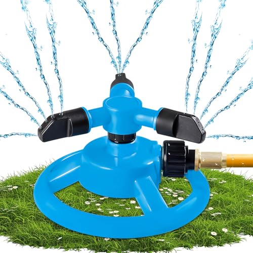 Gartensprenger,Garten Sprinkler 3-Arm 360° Rotierendes Gartenbewässerung Rasensprenger Sprenger Garten,Verstellbarer Sprinklerkopf Wasser Sprenger,Große Flächen,Bewässerungsanlagen für Rasen,Pflanzen Gartensprenger,Garten Sprinkler 3-Arm 360° Rotierendes Gartenbewässerung Rasensprenger Sprenger Garten,Verstellbarer Sprinklerkopf Wasser Sprenger,Große Flächen,Bewässerungsanlagen für Rasen,Pflanzen von Yarteim