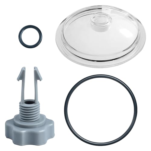 SF80110 1 Sandfilterpumpe Ersatzteile, Pool Laubfalle Abdeckung Deckel, Filtration Laubfangdeckel Pool Sandfilter Ersatzteile mit O-Ring und Ventil passend für 12 Zoll Sandfilterpumpe von Yarteim
