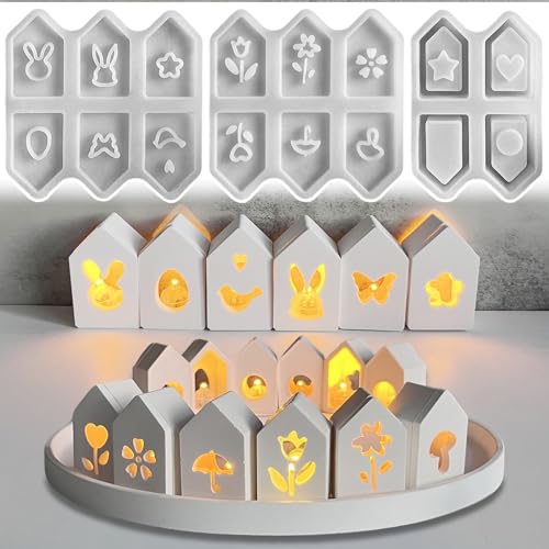 Silikonformen Gießformen Häuser,12 Stück Mini Silikonform Haus,Silikonform Frühling Gießform Häuser Nachtlicht Ornament,Gießform Haus Gipsformen zum Gießen Gießformen Silikon Frühling Silikonformen Gießformen Häuser,12 Stück Mini Silikonform Haus,Silikonform Frühling Gießform Häuser Nachtlicht Ornament,Gießform Haus Gipsformen zum Gießen Gießformen Silikon Frühling von Yarteim