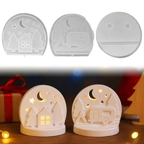 Silikonformen Gießformen Weihnachten,Silikonform Baum und Haus mit Sockel,Silikon Gießform Kerzenhalter Gipsform Zum Gießen Weihnachten Gießformen Silikon Weihnachtsbaum Teelichthalter Kerzenformen Silikonformen Gießformen Weihnachten,Silikonform Baum und Haus mit Sockel,Silikon Gießform Kerzenhalter Gipsform Zum Gießen Weihnachten Gießformen Silikon Weihnachtsbaum Teelichthalter Kerzenformen von Yarteim