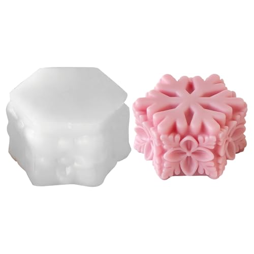 Silikonformen Gießformen Weihnachten Kerzenformen Zum Gießen, 3D Zylindrische Schneeflocken Silikonform Weihnachten, Gießformen Silikon Schneeflocken Kerzenform für DIY Kerzen Weihnachtsdeko Silikonformen Gießformen Weihnachten Kerzenformen Zum Gießen, 3D Zylindrische Schneeflocken Silikonform Weihnachten, Gießformen Silikon Schneeflocken Kerzenform für DIY Kerzen Weihnachtsdeko von Yarteim