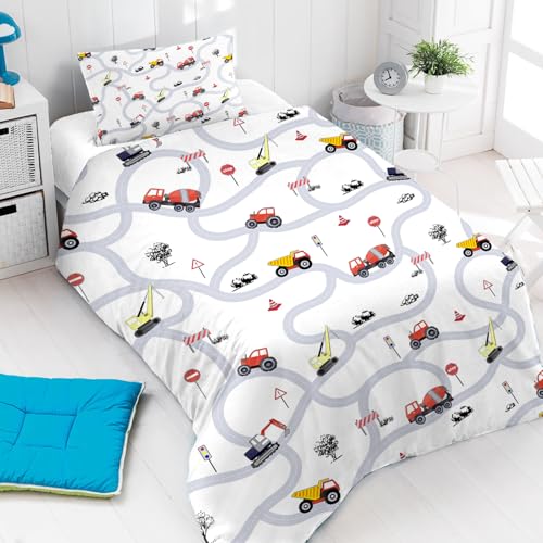 Yasida Autos KinderbettwäSche 120x150 Jungen Traktor Mikrofaser BettwäSche Mit Verkehrsschildern Und StraßEn FüR Jungen Teenager Bagger BettwäSche 120x150cm Mit ReißVerschluss+1Kopfkissenbezug 40x60cm Yasida Autos KinderbettwäSche 120x150 Jungen Traktor Mikrofaser BettwäSche Mit Verkehrsschildern Und StraßEn FüR Jungen Teenager Bagger BettwäSche 120x150cm Mit ReißVerschluss+1Kopfkissenbezug 40x60cm von Yasida