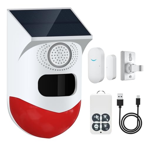 Yasorn RF Infrarot Alarm Türalarm mit Fernbedienung, 120db Infrarotsensor Reichweite 12m/110°, IP67 Wasserdichtigkeit, Perfektes Alarmsystem für Garagen, Bauernhöfe un Yasorn RF Infrarot Alarm Türalarm mit Fernbedienung, 120db Infrarotsensor Reichweite 12m/110°, IP67 Wasserdichtigkeit, Perfektes Alarmsystem für Garagen, Bauernhöfe un von Yasorn