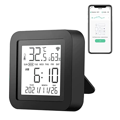eMylo Smart WiFi IR-Fernbedienung WiFi Temperatur- und Feuchtigkeitssensor Universal-IR-Controller Tuya Indoor Hygrometer Thermometer Sensor App-Steuerung Kompatibel mit Alexa Echo für TV, AC, Audio eMylo Smart WiFi IR-Fernbedienung WiFi Temperatur- und Feuchtigkeitssensor Universal-IR-Controller Tuya Indoor Hygrometer Thermometer Sensor App-Steuerung Kompatibel mit Alexa Echo für TV, AC, Audio von Yasorn