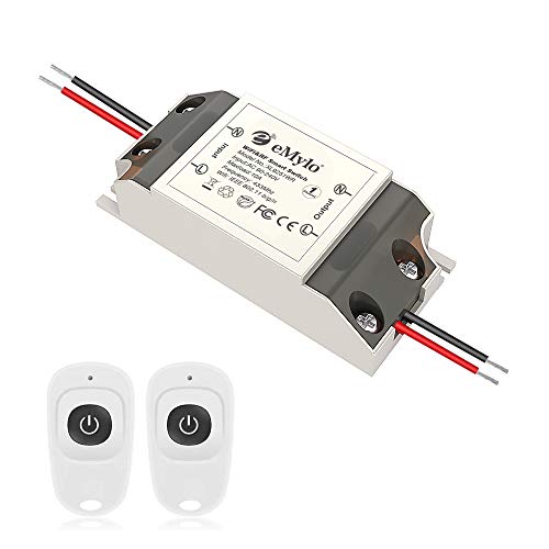 eMylo Smart Wifi RF-Schalter Drahtlose Fernbedienung Lichtschalter RF Relaismodul 1 Kanal 220V die Hausautomation 90V-250V 433 MHz Unterstützung Echo Alexa/Google Home über das iPhone Android von Yasorn