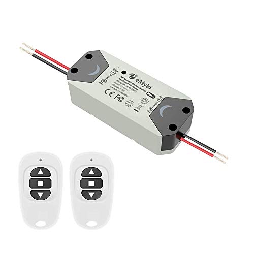 eMylo Smart Wireless RF Motor Controller Schalter RF Relaismodul DC 12V Motor Fernsteuerungsschalter 5V-24V 433Mhz Unterstützung Rolltor/elektrische Vorhänge/Wasserpumpe Steuermotor vorwärts/rückwärts von Yasorn