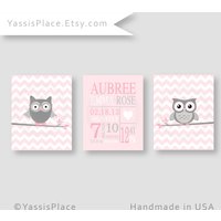 Eule Geburtsdaten, Rosa Und Grau Baby Mädchen Kinderzimmer Dekor, Benutzerdefinierte U-Bahn-Kunst, Geburtsanzeige, Graue Wandkunst Von Yassisplace Eule Geburtsdaten, Rosa Und Grau Baby Mädchen Kinderzimmer Dekor, Benutzerdefinierte U-Bahn-Kunst, Geburtsanzeige, Graue Wandkunst Von Yassisplace von YassisPlace