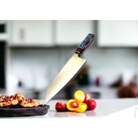 Santoku-Messer Aus Edelstahl Mit Epoxid-Griff, Handgefertigte Kochmesser, Graviertes Messer, Individuelle Geschenke Für Chef-Geschenke Männer von YataganKnifeStore